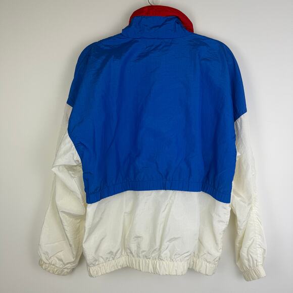Vintage 1990 Zero 90 Adult Seattle Goodwill Games Retro White/Blue Jacket Medium - Picture 2 of 12